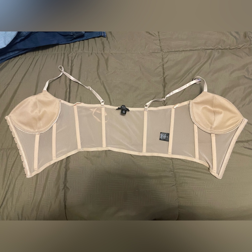 NWOT Say What Sheer Nude Bralette - Picture 4 of 4